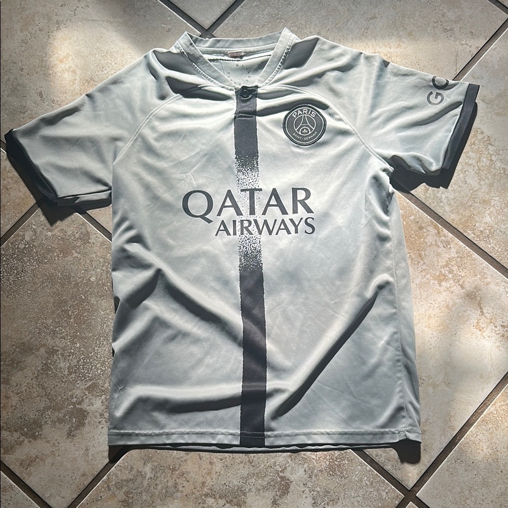 Gray Paris Soccer Jersey